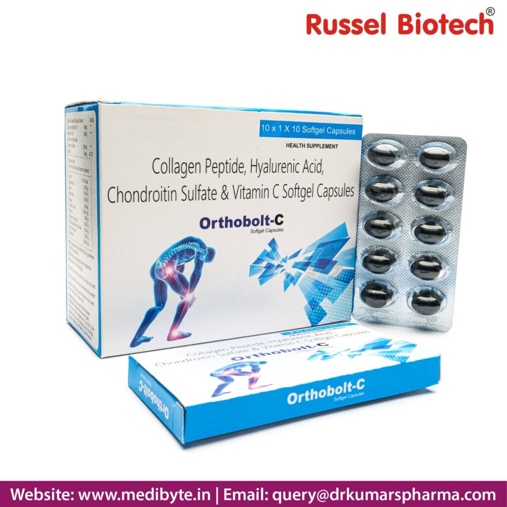 Collagen Peptide 40mg + Sodium hyaluronate 30mg + Chondroitin Sulfate 200mg + Vitamin C 35 mg